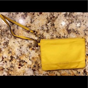 Coach small wristlet coin purse